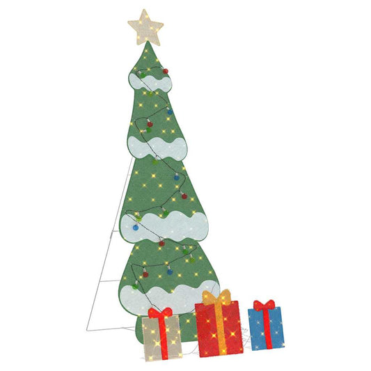 Verlichte Kerstboom met 3 Cadeau Dozen 2D Warm Wit 180 cm