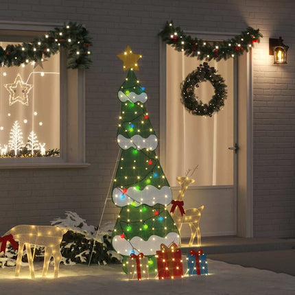 Verlichte Kerstboom Met 3 Cadeau Dozen 2D Warm Wit Meerkleurig