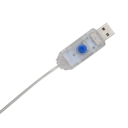 Verlichte Kerstman met 60 LED Warmwit 62 x 70 cm Lurexfabric