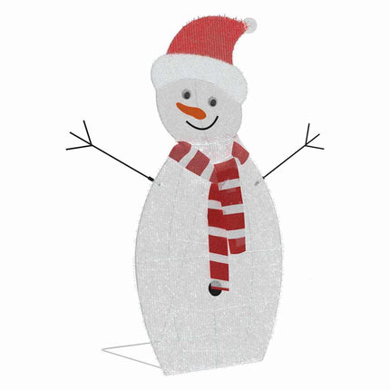 Verlichte Sneeuwpop Familie 3 St Warmwit 56 X 80 Cm Polyester