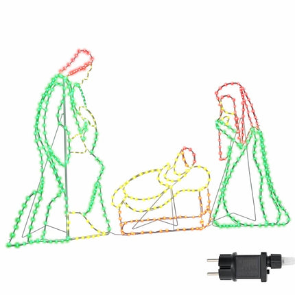 Verlichte Kerstscene Met 550 Led Multikleur 112 X 71,5 Cm Pvc