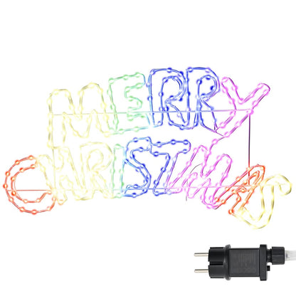 Kerstbord met 240 LED Multikleur 100 x 50 cm PVC