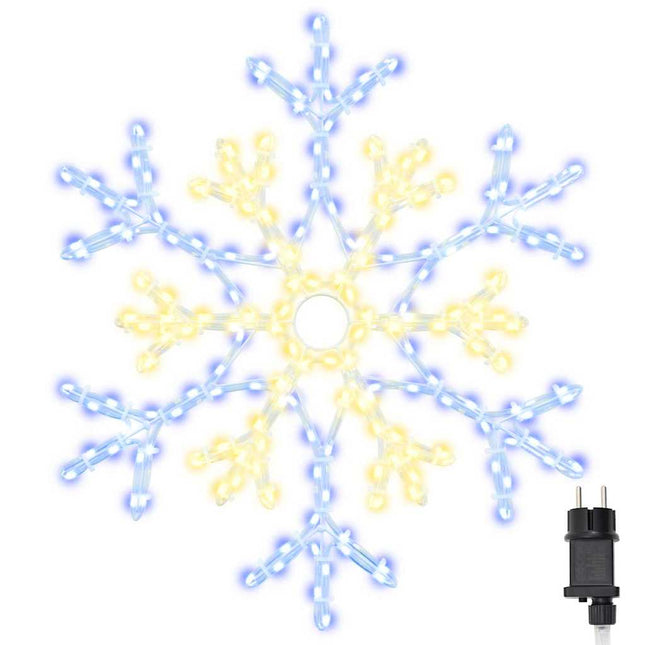 Kerstsneeuwvlok Met 180 Led Warmwit 56 X 49 X 0.7 Cm Pvc