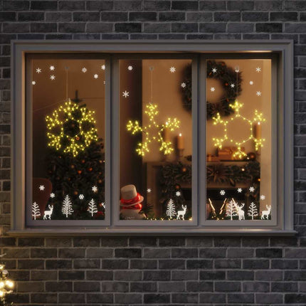 Kerst Sneeuwvlok 252 Led's Warmwit 44,5 X 38 Cm Pvc