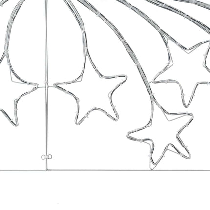 Kerstster 432 Led's Multikleur 182 X 58 Cm Pvc