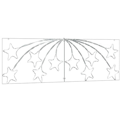 Kerstster 432 Led's Multikleur 182 X 58 Cm Pvc