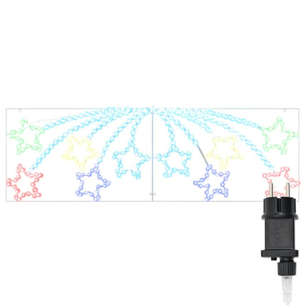 Kerstster 432 Led's Multikleur 182 X 58 Cm Pvc