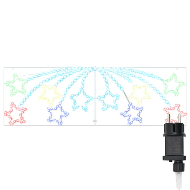 Kerstster 432 Led's Multikleur 182 X 58 Cm Pvc