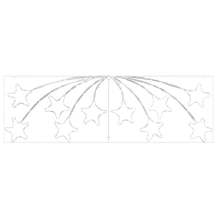 Kerstster 432 Led's Multikleur 182 X 58 Cm Pvc