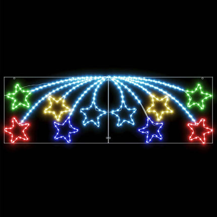 Kerstster 432 Led's Multikleur 182 X 58 Cm Pvc