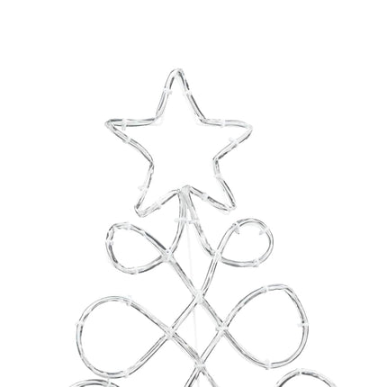 Kerstboomvormige Lamp 144 Led's Multikleur 78 X 58 Cm Pvc