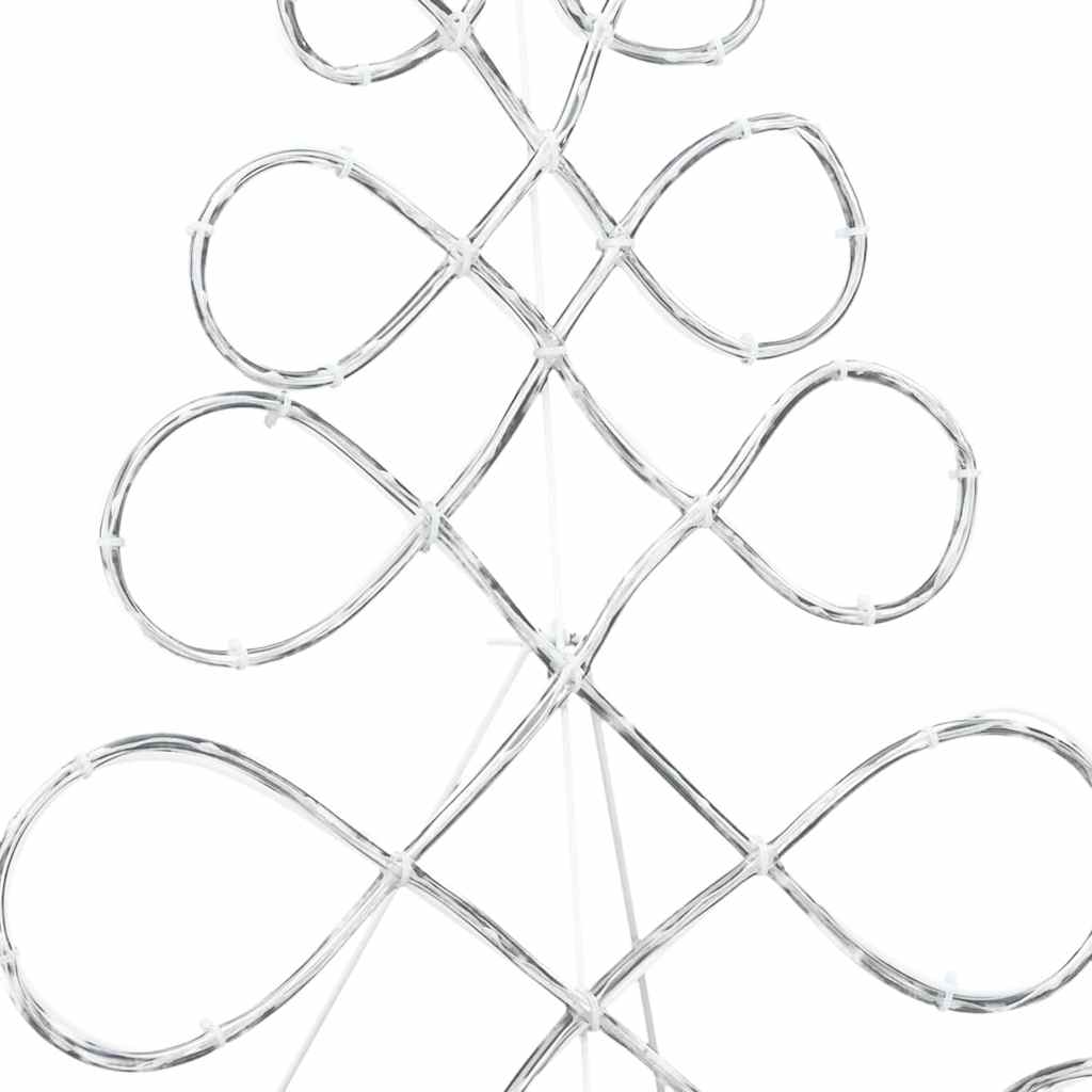 Kerstboomvormige lamp met 144 LED Multikleur 80 x 56 cm PVC