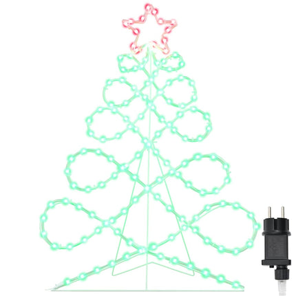 Kerstboomvormige Lamp 144 Led's Multikleur 78 X 58 Cm Pvc