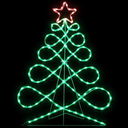 Kerstboomvormige Lamp 144 Led's Multikleur 78 X 58 Cm Pvc