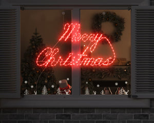 Kerstbord 216 Led's Rood 99 X 55 X 13 Cm Ijzer