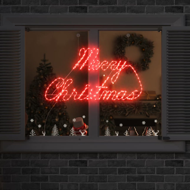 Kerstbord 216 Led's Rood 99 X 55 X 13 Cm Ijzer