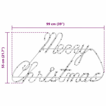 Kerstbord met 216 LED Rood 99 x 55 x 13 cm IJzer