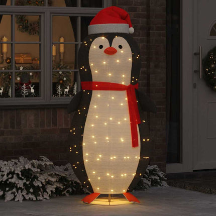 Sneeuw Pinguïn Figuur Met 600 Led Warmwit 78 X 178 Cm Stof