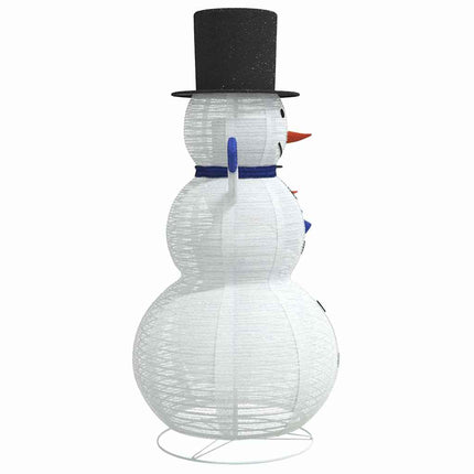 Kerst Sneeuwman Familie 3 St 270 Led's Warmwit 55 X 122 Cm Stof