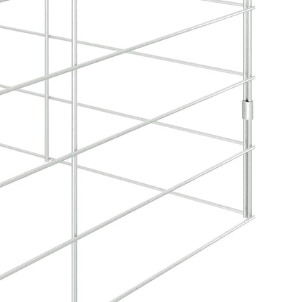 Konijnenkooi Zilver 200 X 100 X 210 Cm Gegalvaniseerd Staal