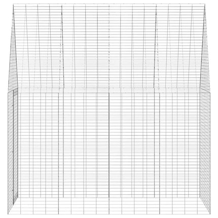 Konijnenkooi Zilver 200 X 100 X 210 Cm Gegalvaniseerd Staal