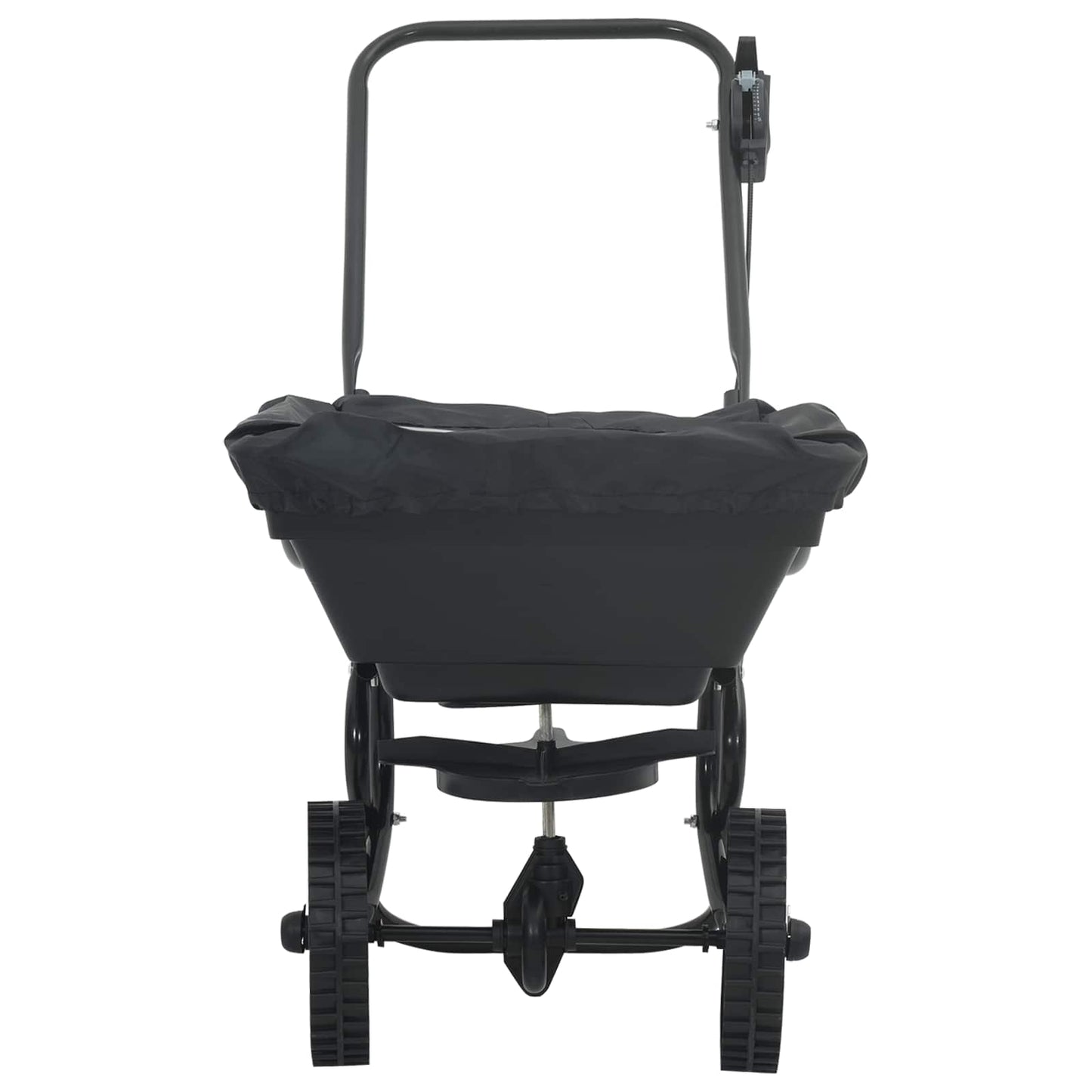 Strooiwagen Zwart 82 X 46 X 75 Cm Pvc En Staal
