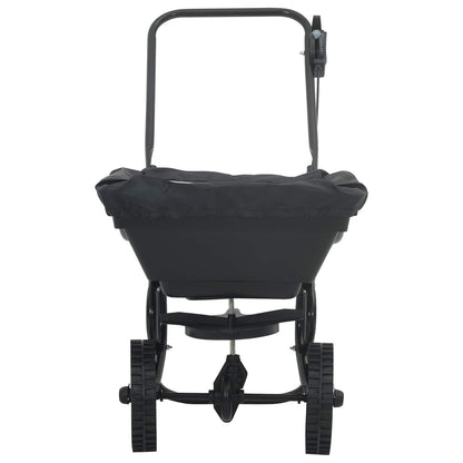 Strooiwagen Zwart 82 X 46 X 75 Cm Pvc En Staal
