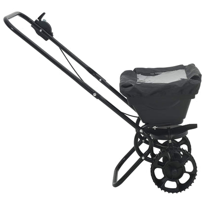 Strooiwagen Zwart 82 X 46 X 75 Cm Pvc En Staal