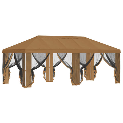 Gazebo Hoes Met Zijwanden 6 X 3 M Polyester 190