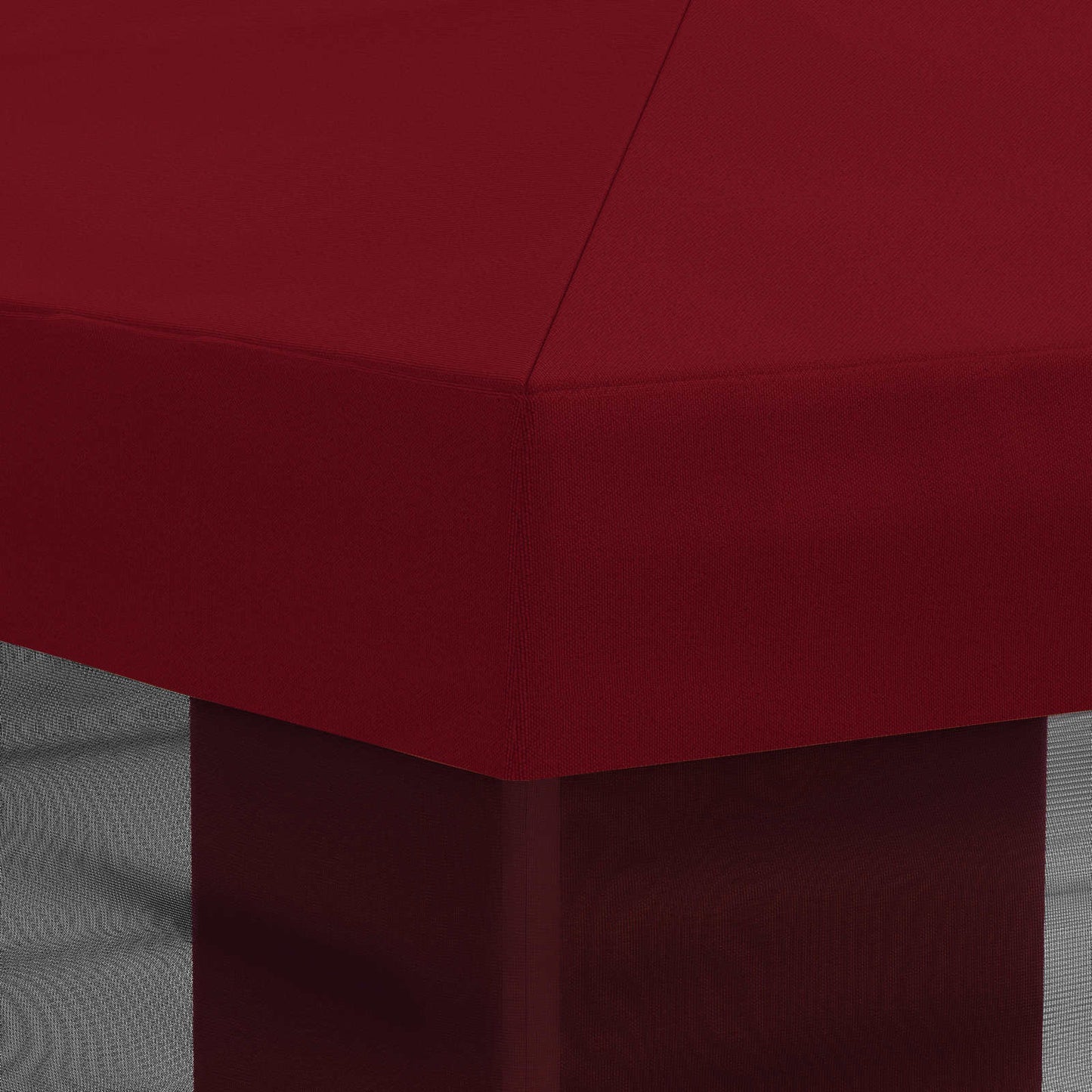 Gazebo Hoes Met Zijwanden Bordeauxrood 600,5 X 300,5 Cm