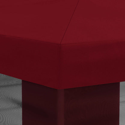 Gazebo Hoes Met Zijwanden Bordeauxrood 600,5 X 300,5 Cm