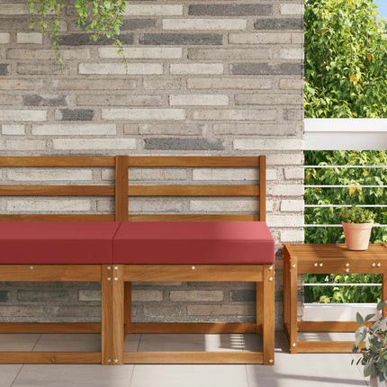 Buiten Bankkussen 80 X 80 X 8 Cm Polyester Wijnrood