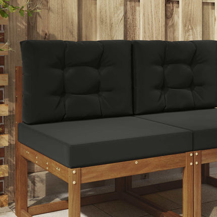 Buiten Bankkussen 2 Pcs Polyester Zwart
