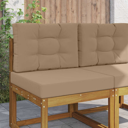 Buiten Bankkussen 2 Pcs Polyester Taupe