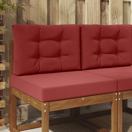 Buiten Bankkussen 80 X 80 X 8 Cm Polyester Wijnrood