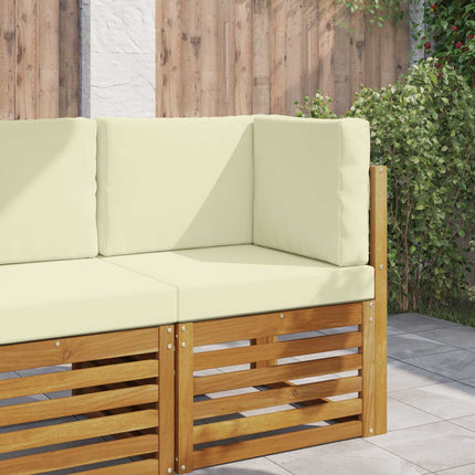 Buiten Bankkussen 3 Pcs Polyester Crème