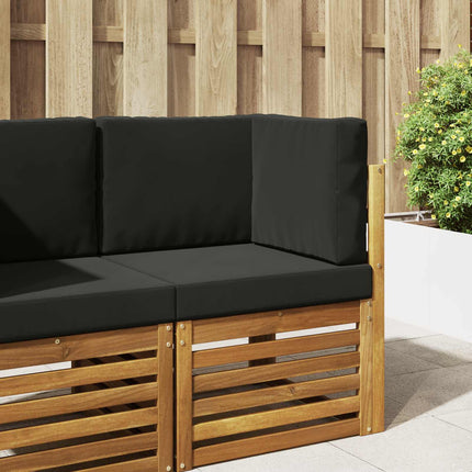 Buiten Bankkussen 2 Pcs Polyester Zwart