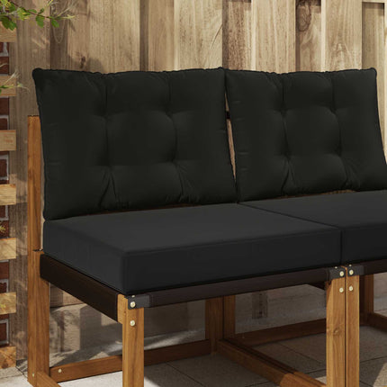 Buiten Bankkussen 2 Pcs Polyester Zwart