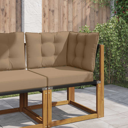 Buiten Bankkussen 2 Pcs Polyester Taupe