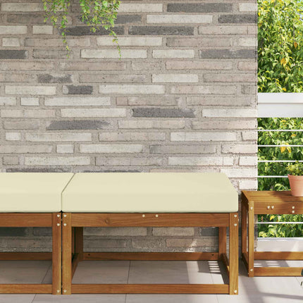 Buiten Bankkussen 3 Pcs Polyester Crème
