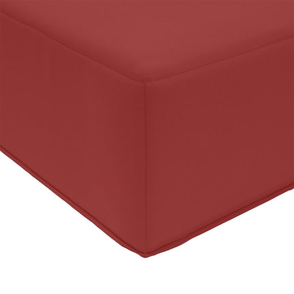Buiten Bankkussen 80 X 80 X 8 Cm Polyester Wijnrood