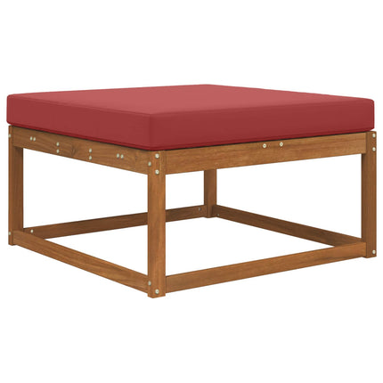 Buiten Bankkussen 80 X 80 X 8 Cm Polyester Wijnrood
