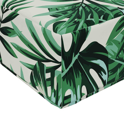 Buiten Bankkussen 80 X 80 X 8 Cm Polyester Bladpatroon