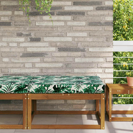 Buiten Bankkussen 80 X 80 X 8 Cm Polyester Bladpatroon