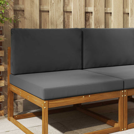 Buiten Bankkussen 2 Pcs Polyester Antraciet