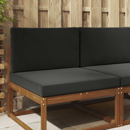 Buiten Bankkussen 2 Pcs Polyester Zwart