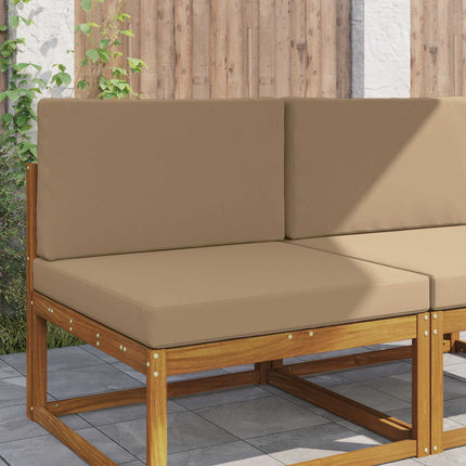 Buiten Bankkussen 2 Pcs Polyester Taupe