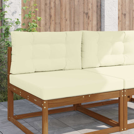 Buiten Bankkussen 3 Pcs Polyester Crème
