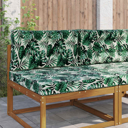 Buiten Bankkussen 80 X 80 X 8 Cm Polyester Bladpatroon