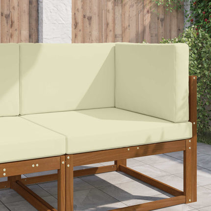 Buiten Bankkussen 3 Pcs Polyester Crème